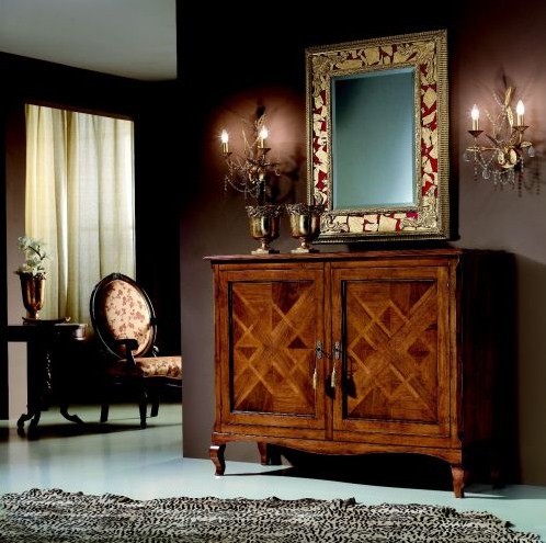 CREDENZA A DUE ANTE CON SECRETER